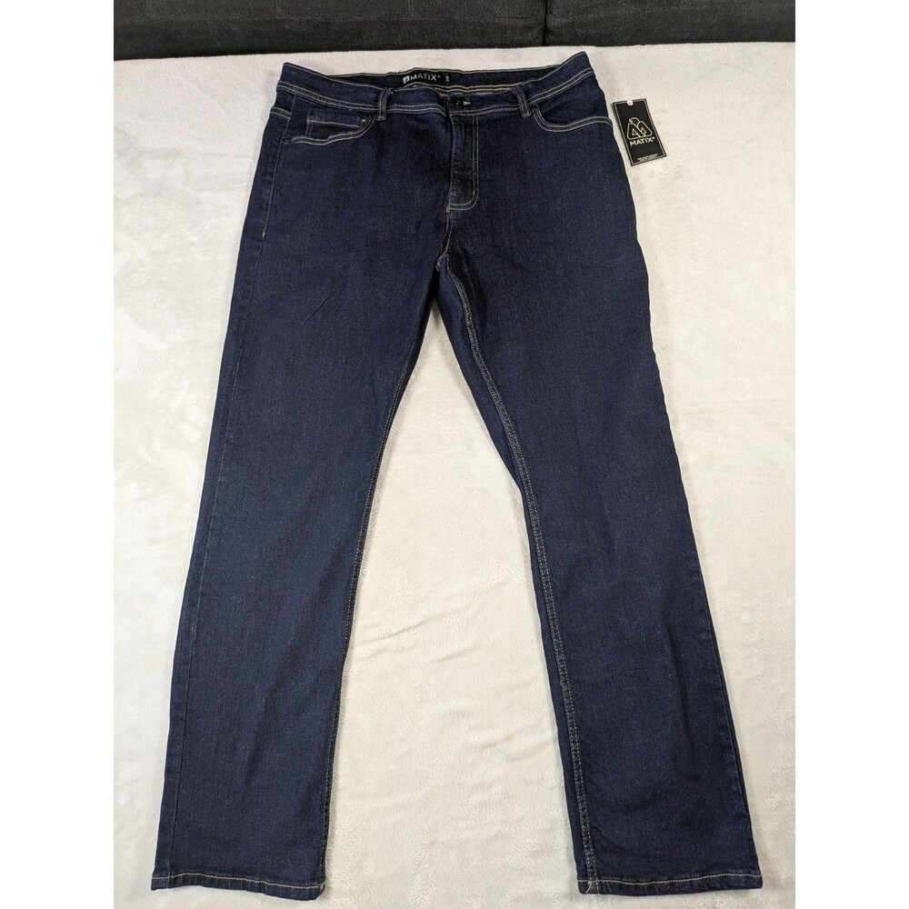 Matix Colton Jeans Men's 34x32 Dark Wash Modern Fit Regular Rise Stretch NWT